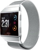 Milanees bandje - zilver, geschikt voor Fitbit Ionic - maat M/L