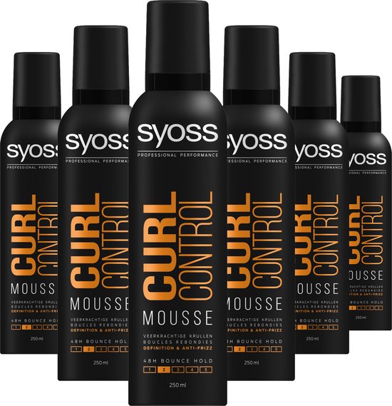 SYOSS - Curl Control Mousse - Haarmousse - Haarstyling - Voordeelverpakking  - 6 x 250 ml | bol.com