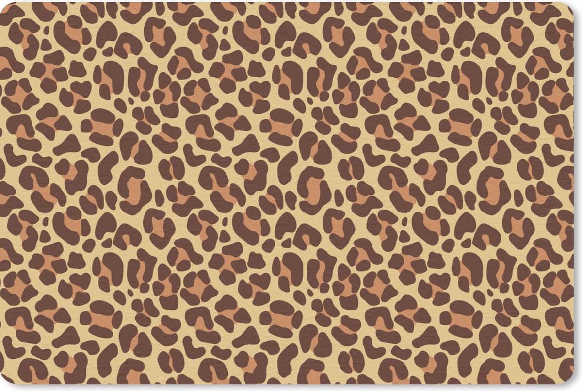 Muismat XXL 90x60 cm - Bureau onderlegger - Bureau mat Patroon - Luipaard - Vacht - Bureaumat - Gaming mousepad xl - Bureaulegger groot - Computer deskmat