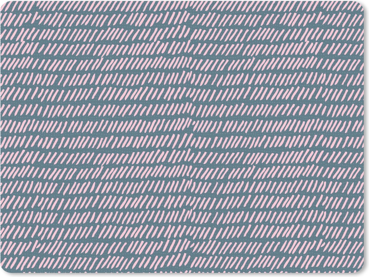 Muismat XXL 80x60 cm - Bureau onderlegger - Bureau mat Design - Roze - Patronen - Bureaumat - Gaming mousepad xl - Bureaulegger groot - Computer deskmat