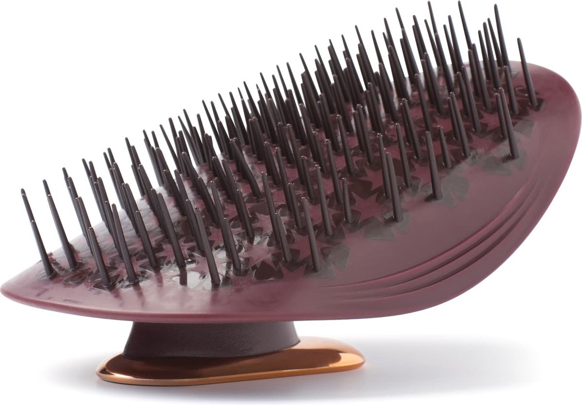 Gladmakende borstel Healthy Hair Brush Manta Flexibel Kastanjebruin