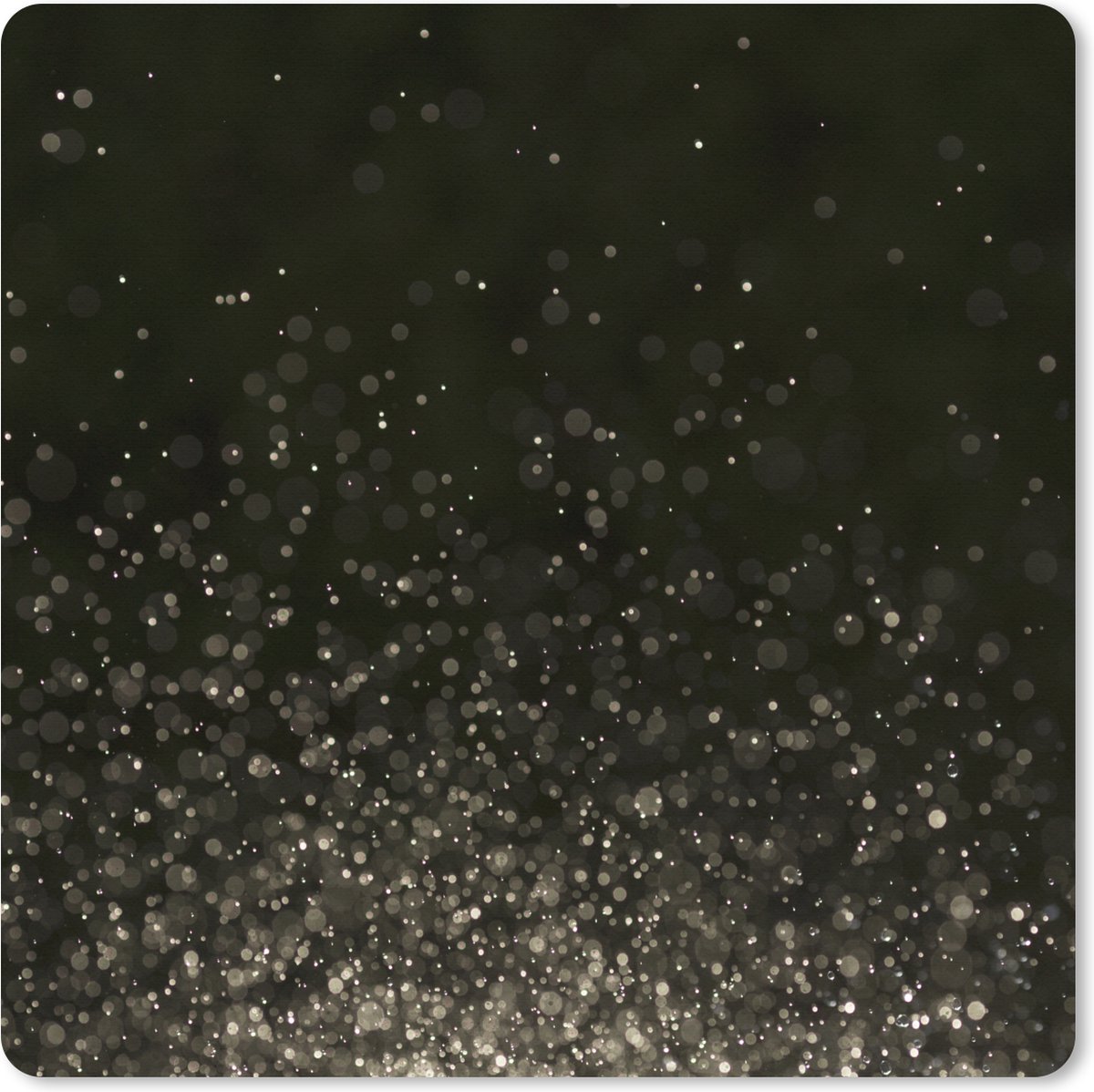 Muismat XXL 40x40 cm - Bureau onderlegger - Bureau mat Glitter - Abstract - Zwart - Bureaumat - Gaming mousepad xl - Bureaulegger groot - Computer deskmat