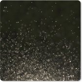 Tapis de souris XXL - Sous-main - Tapis de bureau - Paillettes sur fond noir - 40x40 cm - Tapis de souris XXL