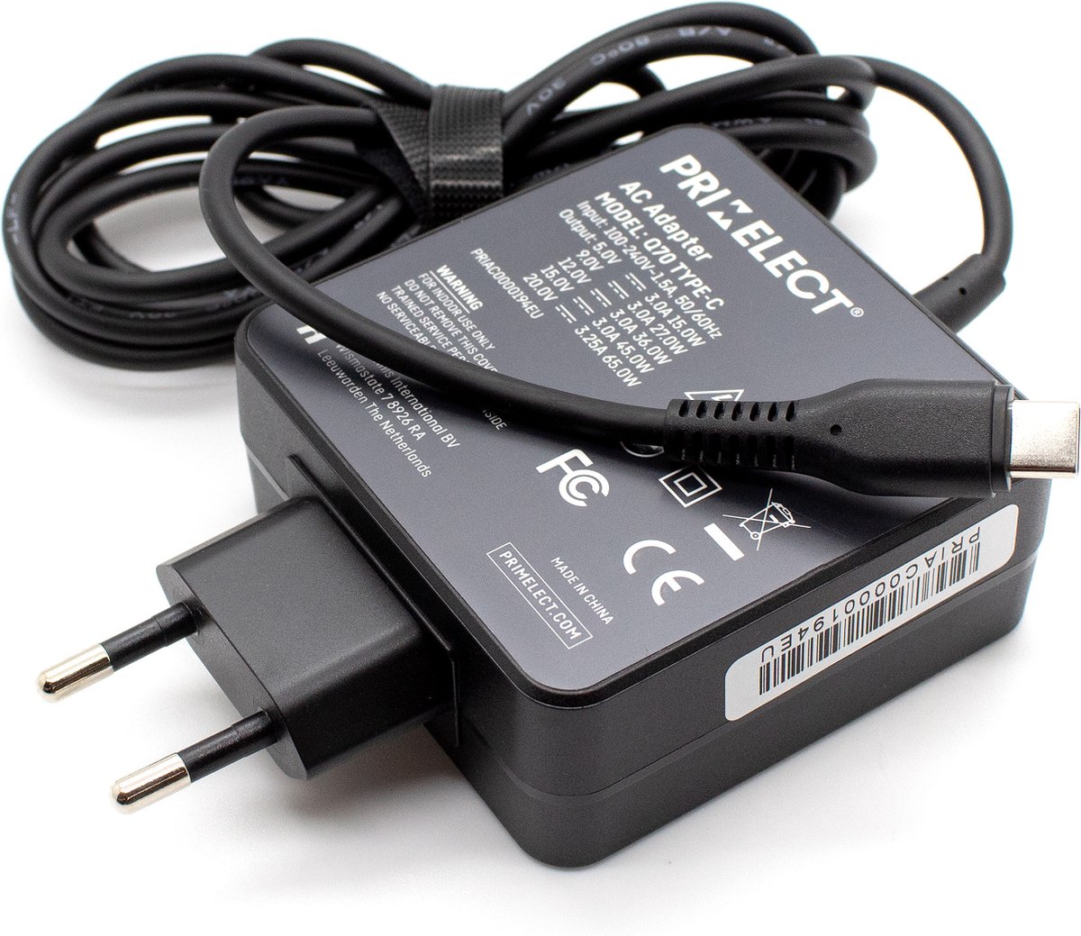 Laptop oplader 65W geschikt voor Lenovo ThinkPad E590