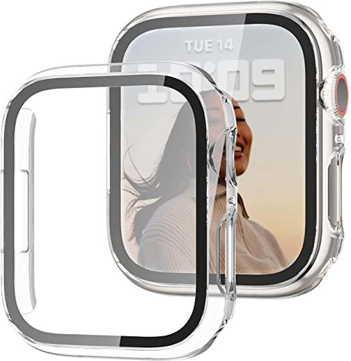 Hoesje Geschikt voor Apple Watch Transparant - watch case 40 mm - apple watch