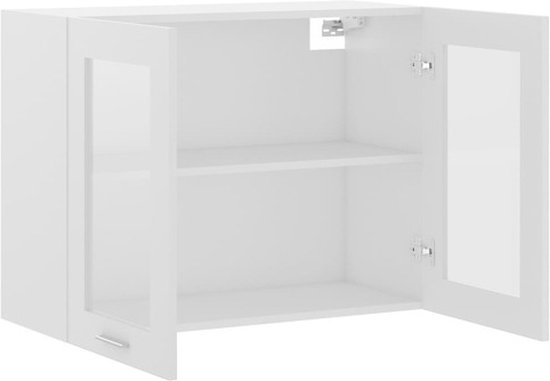 vidaXL Armoire suspendue Blanc 80x31x60 cm Aggloméré - Armoire suspendue - Armoires suspendues - Armoire suspendue - Armoires suspendues