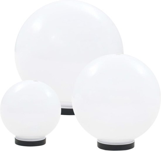 Retentie Beperken trommel vidaXL LED-bollampen rond 20/30/40 cm PMMA 3 st | bol.com
