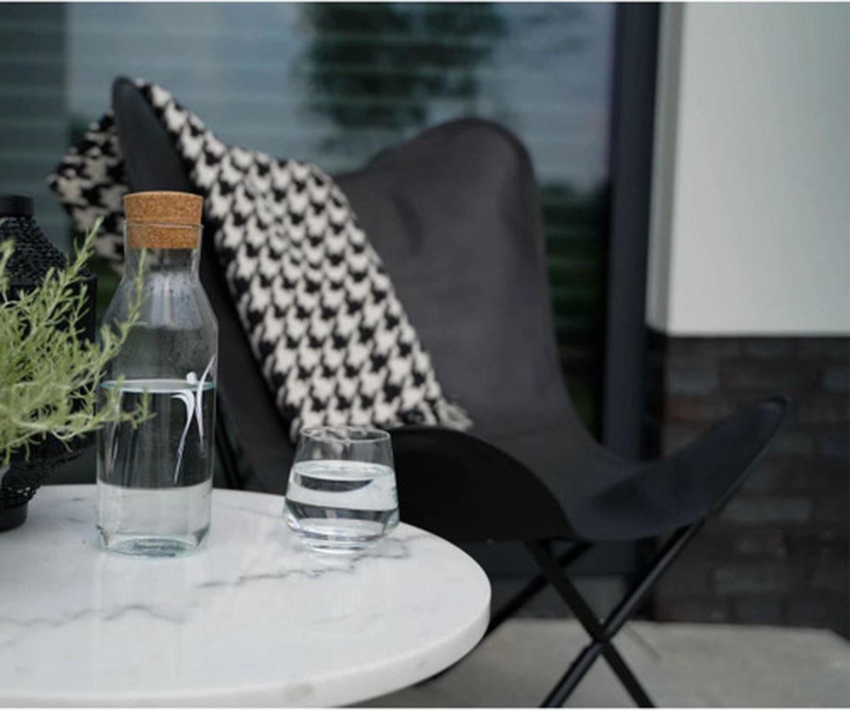 Lesli Living Fauteuil papillon Buffalo 75x75x87 cm noir