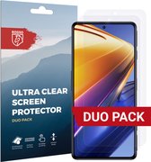 Rosso Screen Protector Ultra Clear Duo Pack Geschikt voor Xiaomi Poco F4 GT | TPU Folie | Case Friendly | 2 Stuks