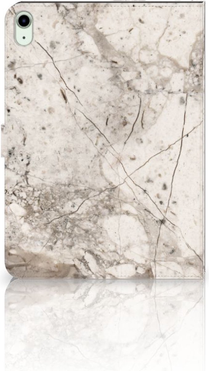 iPad Air (2020/2022) 10.9 inch Leuk Tablet hoesje Marmer Beige