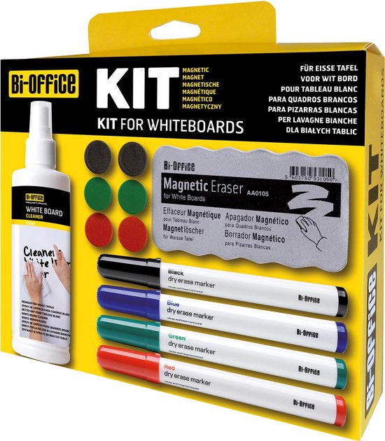 Foto: Bi office starterkit voor whiteboards ophangbaar doosje