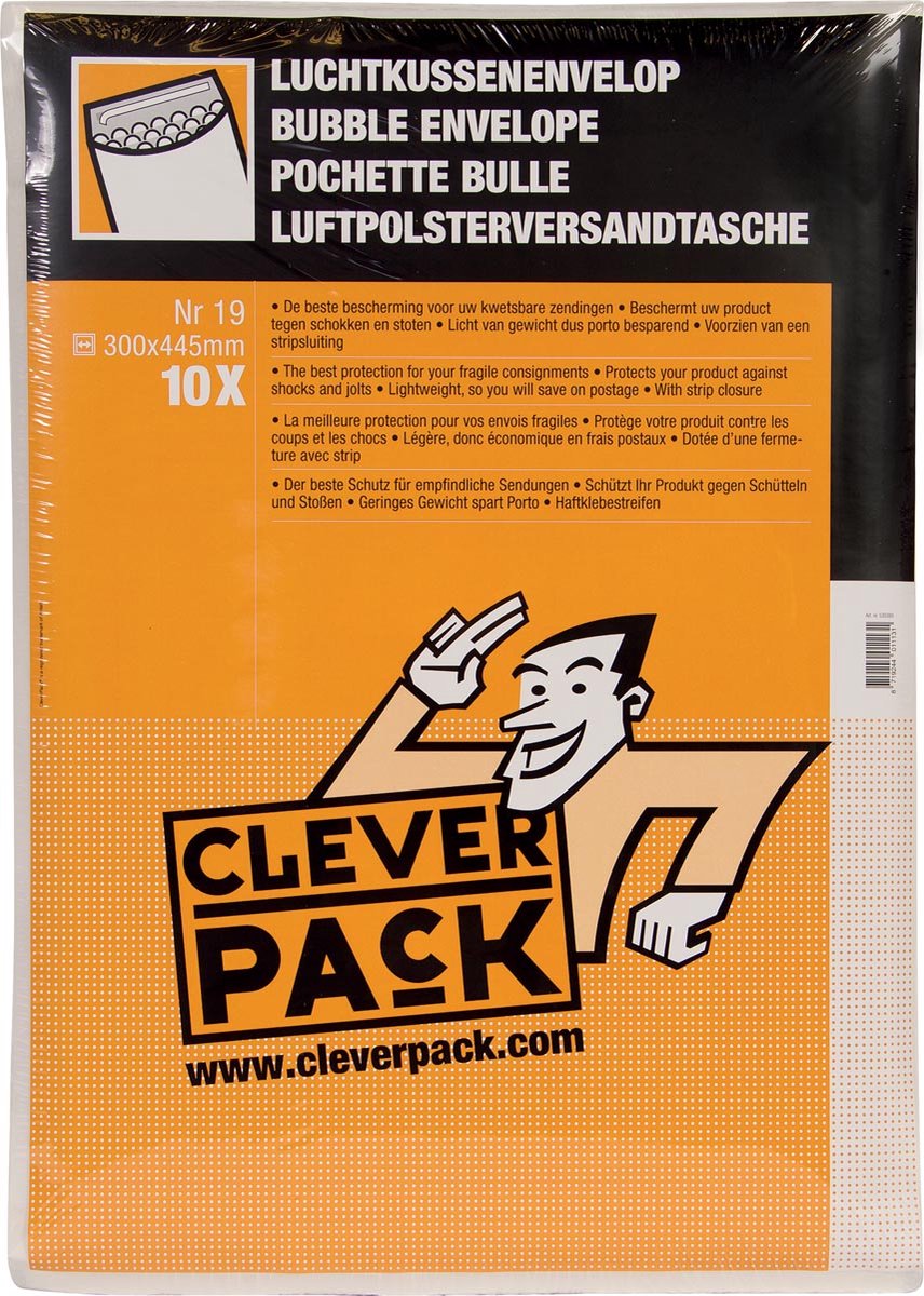 Envelop cleverpack luchtkussen 19 320x455 wit | 5 stuks
