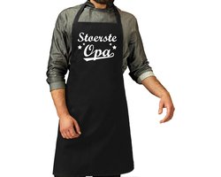 Stoerste opa cadeau bbq/keuken schort heren - kado schort voor opa
