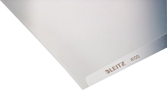 Leitz 4100 insteekhoes met gestructureerde rand, half transparant.