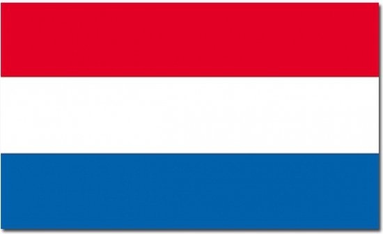 Vlag Nederland - 150 x 225 cm - polyester - Holland - versiering - feestartikelen