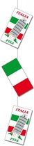 Hangslinger decoratie thema Italie 100 cm van karton - Feestartikelen/versieringen