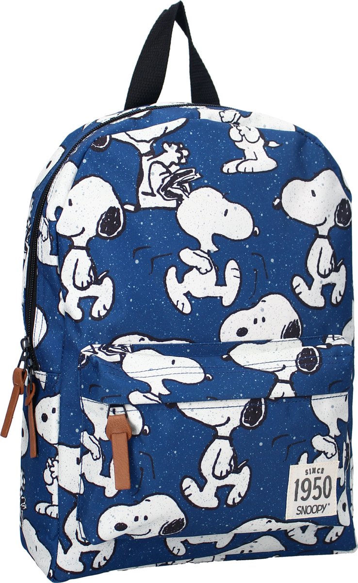 Snoopy Come On Rugzak - Blauw - Polyester - 6.8 L