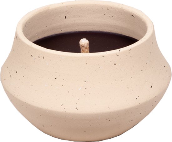 Luxe Design Tuinkaars - Lewis white bowl papi - Paju Design - Gery tuinkaars - 24x24 Hoogte 19 cm - ﻿brandtijd: ﻿55 uur