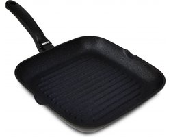 Risoli Grillpan Black Plus 26 X 26 Cm Aluminium Zwart