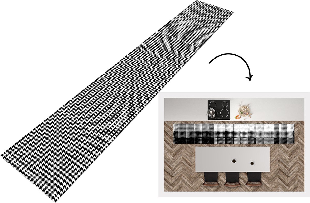 KitchenYeah Keukenloper - Keukenmat - Geometrie - Patronen - Abstract - 360x60 cm - Keuken vloerkleed Multicolor