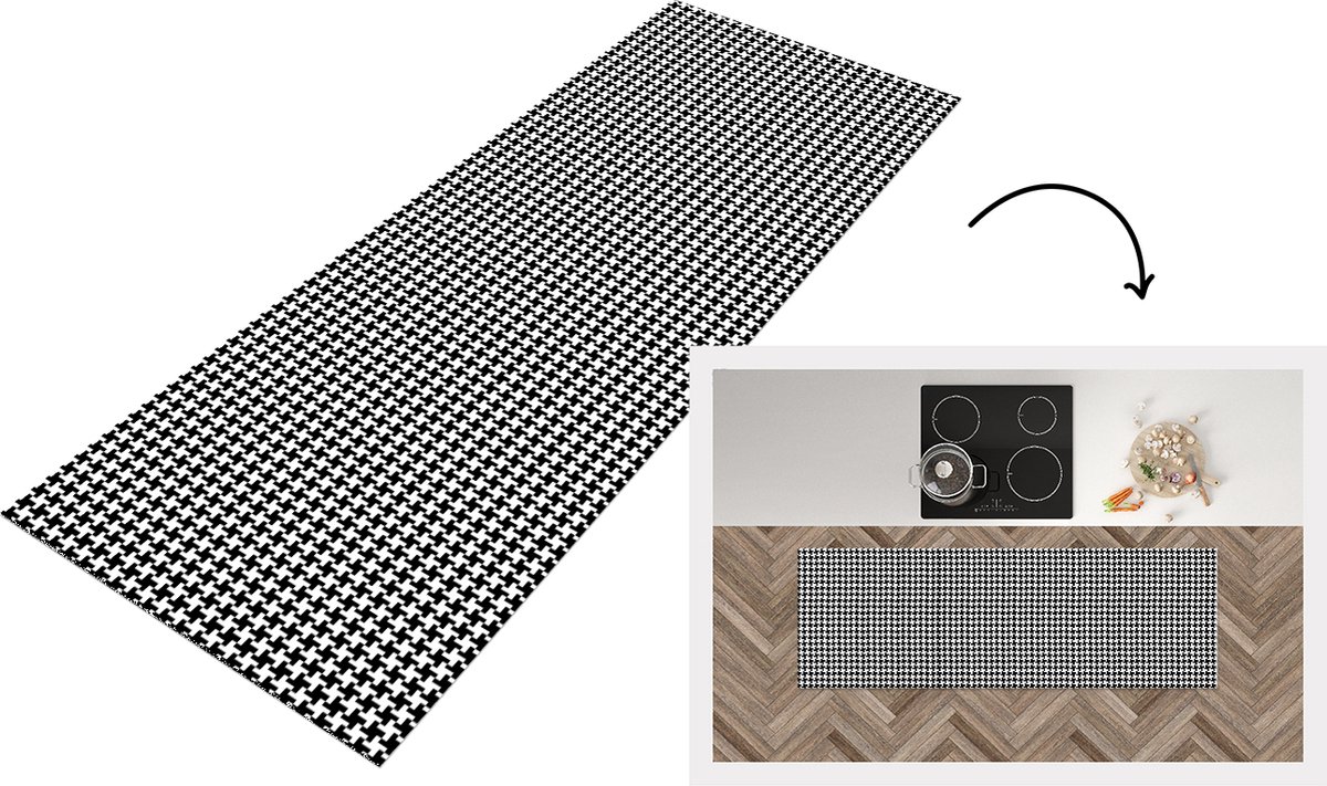 KitchenYeah Keukenloper - Loper keuken - Abstract - Patronen - Design - 180x60 cm - Keukenloper vinyl Multicolor