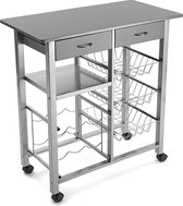 Keukentrolley – keuken planken - Opberg Trolley op wielen – met niveaus – duurzaam -ruimtebesparend