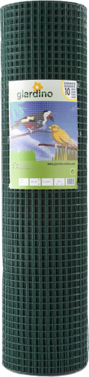 Giardino Gelast gaas groen 19 mm | 1,1 mm | rollen 0,51–1,51 m hoog (5 m of 25 m) 1.01m x 5m