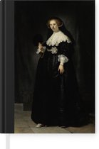 Notitieboek - Schrijfboek - Het huwelijksportret van Oopjen Coppit - Rembrandt van Rijn - Notitieboekje klein - A5 formaat - Schrijfblok