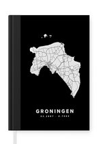 Notitieboek - Schrijfboek - Groningen - Nederland - Zwart - Notitieboekje - A5 formaat - Schrijfblok