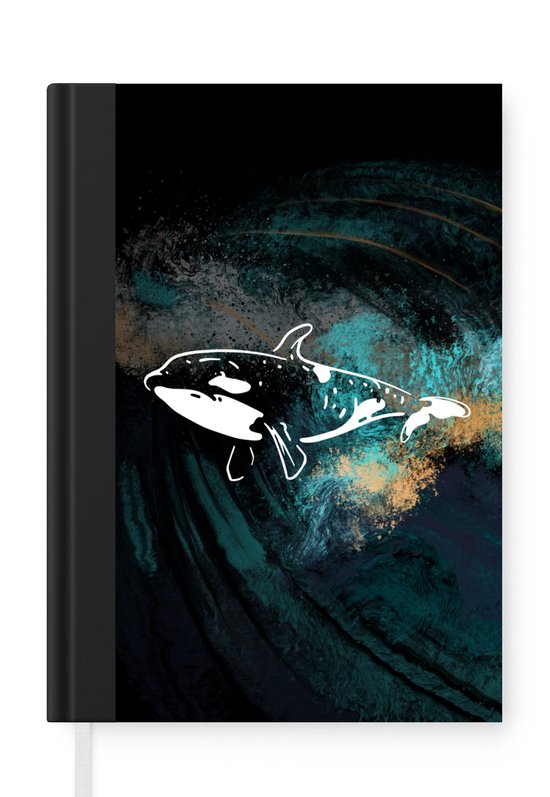 Carnet - Carnet d'écriture - Animal - Mer - Golf - Orque - Carnet - Format A5 - Bloc-notes