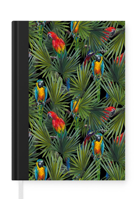 Carnet - Carnet d'écriture - Perroquet - Jungle - Motifs - Carnet - Format A5 - Bloc-notes