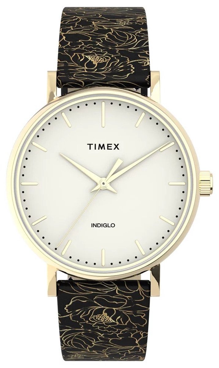 Timex Fairfield TW2U40700 Horloge - Leer - Multi - Ø 37 mm