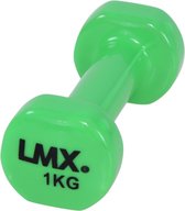 Bol.com LMX Dumbbells - 2 x 10 kg - Vinyl - Groen aanbieding