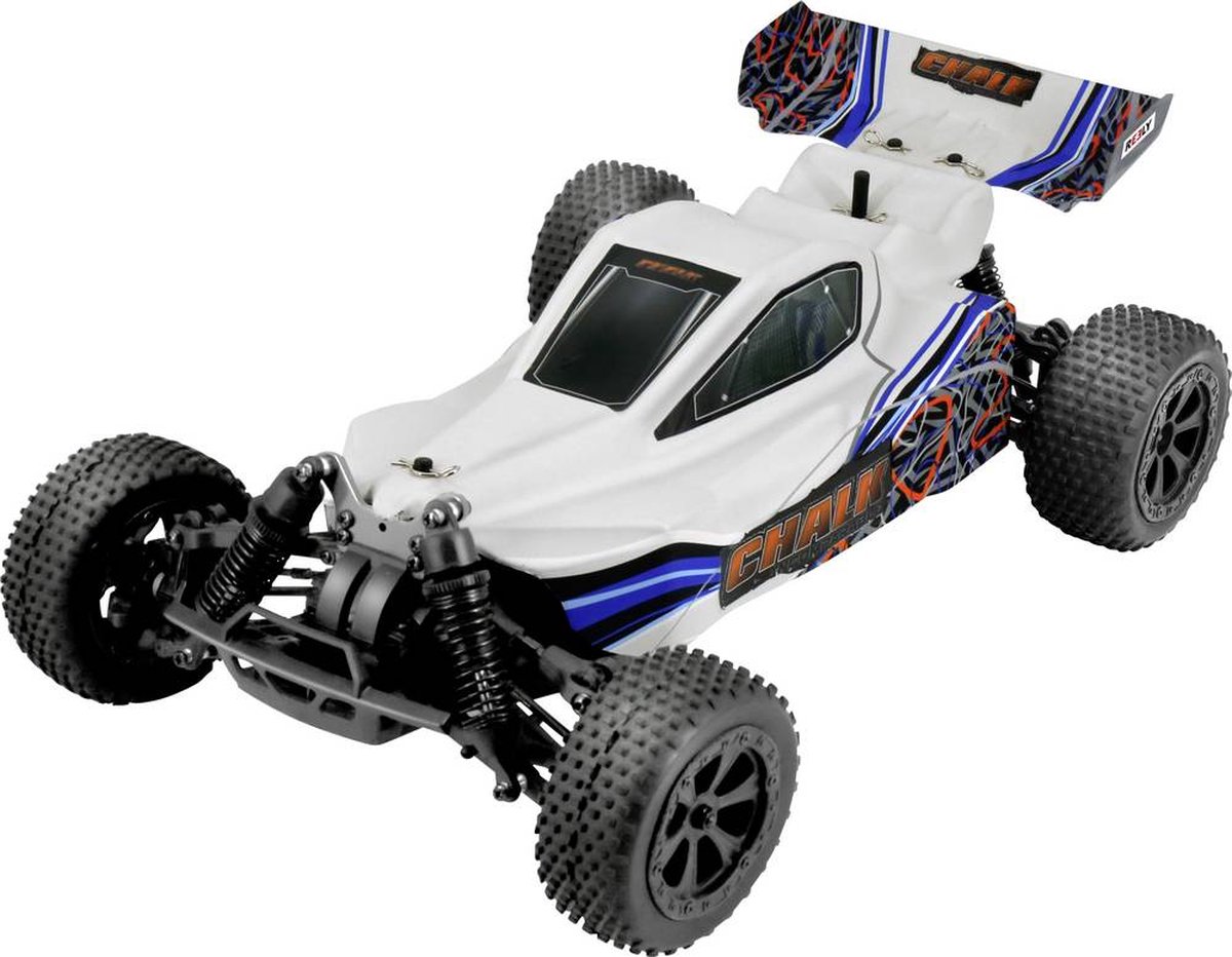 Reely Chalk 4WD Krijtgrijs Brushless 1:10 RC auto Elektro Buggy 4WD 100% RTR 2 4 GHz Incl. accu oplader en batterijen