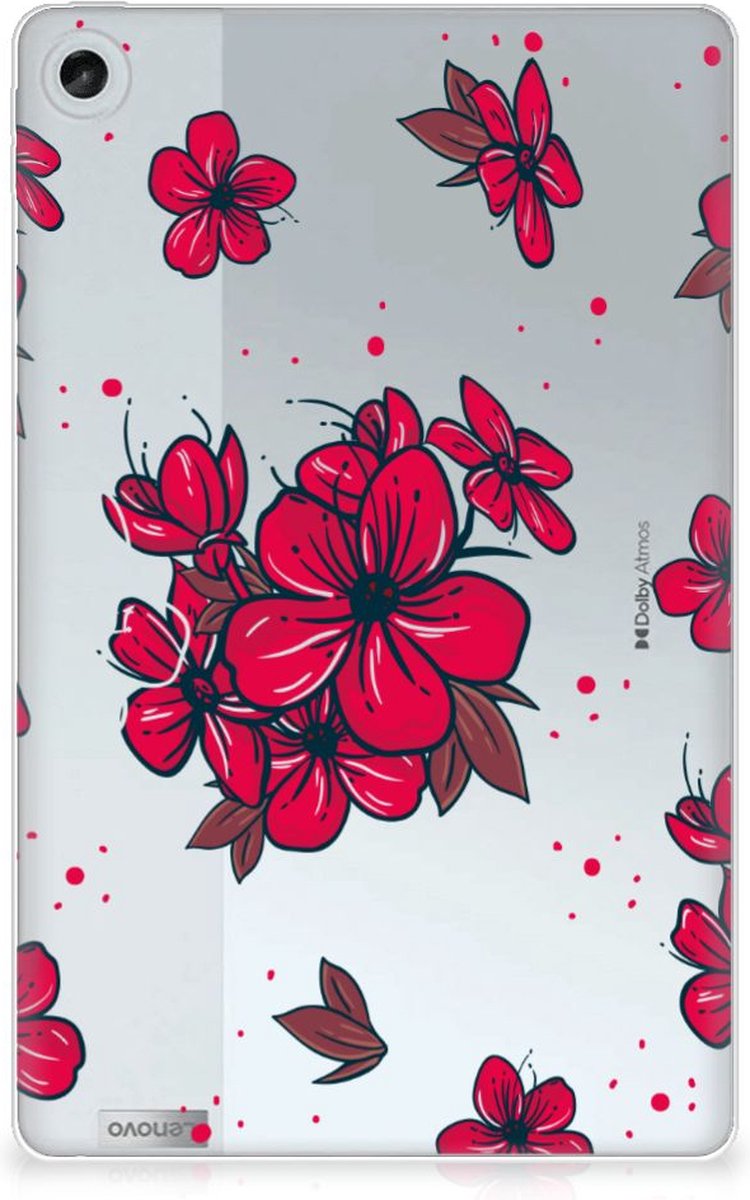 Lenovo Tab M10 Plus (3e generatie) Siliconen Hoesje Blossom Red