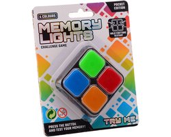 foto van Johntoy Memory Lights Pocket Editie Met Licht En Geluid 5 Cm