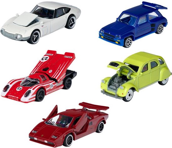 Majorette Vintage 5 stuks Giftpack - 7,5cm - Voertuigen - Die-Cast - Vanaf 3 jaar - Speelgoedvoertuig van Majorette — afbeelding 2
