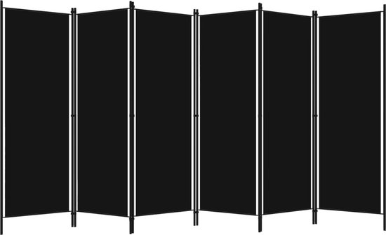 vidaXL Kamerscherm met 6 panelen 300x220 cm stof antracietkleurig, scheidingswand, decoratief scherm, kamerafscheiding, ruimteverdeler