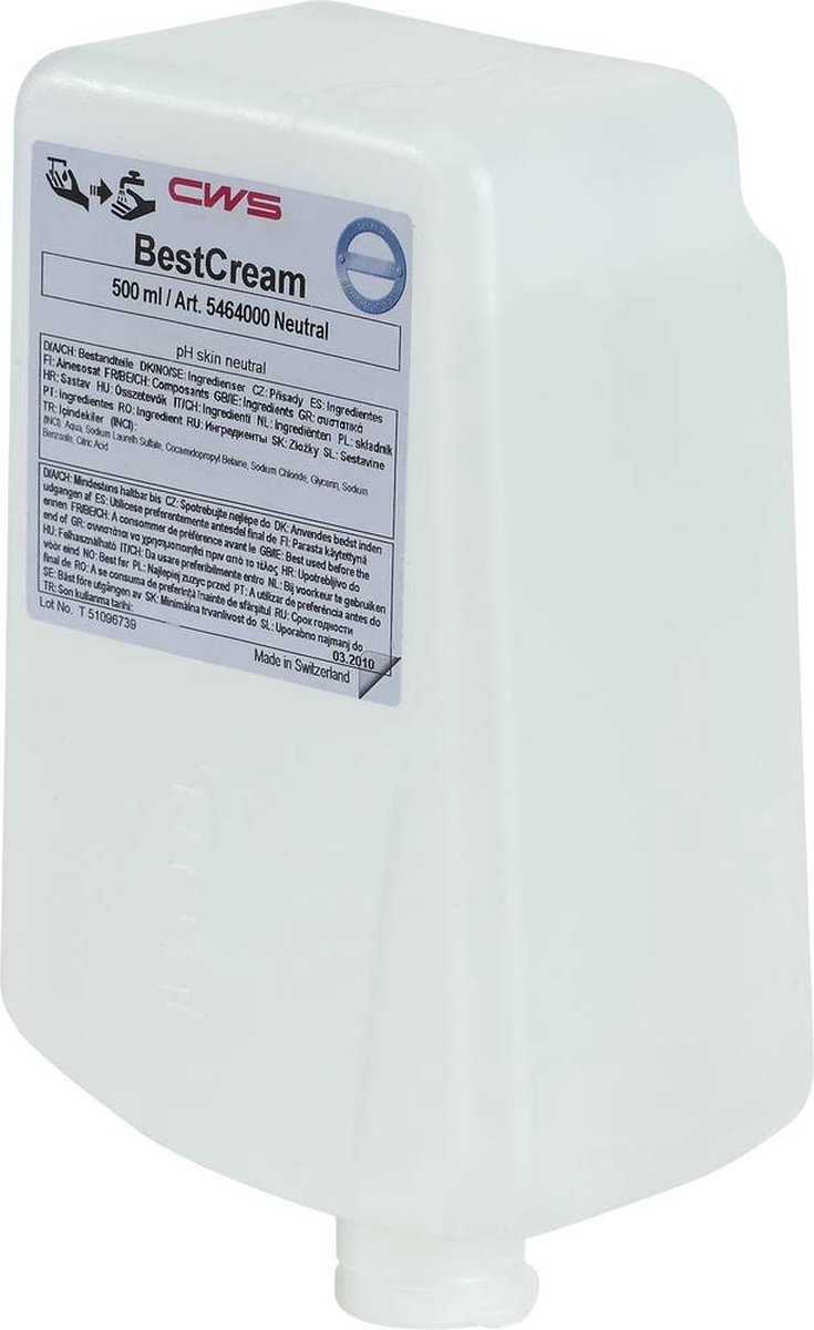 CWS Hygiene CWS 5467000 Seifencreme Best Mild HD5467 Vloeibare zeep 6 l 1 set(s)