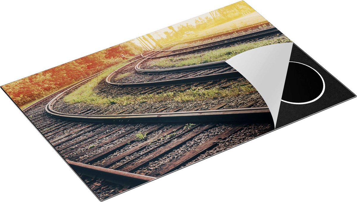 Chefcare Inductie Beschermer Rails Spoorwegen naast Elkaar - 81,6x52,7 cm - Afdekplaat Inductie - Kookplaat Beschermer - Inductie Mat