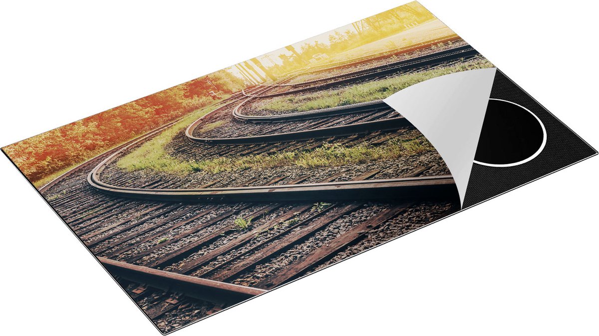 Chefcare Inductie Beschermer Rails Spoorwegen naast Elkaar - 85x50 cm - Afdekplaat Inductie - Kookplaat Beschermer - Inductie Mat