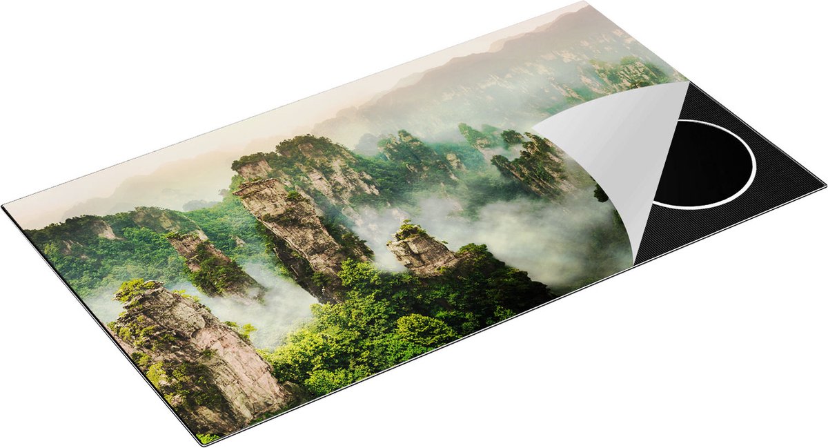 Chefcare Inductie Beschermer Zhangjiajie Klif Bergen in China - 95x50 cm - Afdekplaat Inductie - Kookplaat Beschermer - Inductie Mat