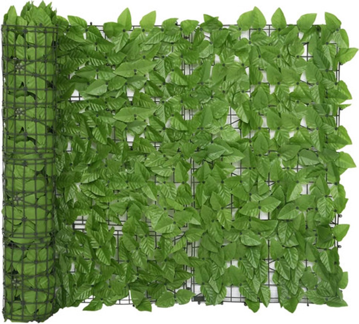 vidaXL-Balkonscherm-met-groene-bladeren-300x100-cm