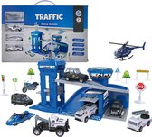 Allerion Speelgoed Politiebureau – Autogarage – Met Politie Auto Speelgoed – Voor Jongens en Meisjes