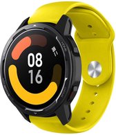 Strap-it Siliconen sport bandje - geschikt voor Xiaomi Watch S1 (Active/Pro) / Watch 2 Pro / Watch S3 / Mi Watch / Amazfit Balance / Bip 5 / Pace / Stratos - geel