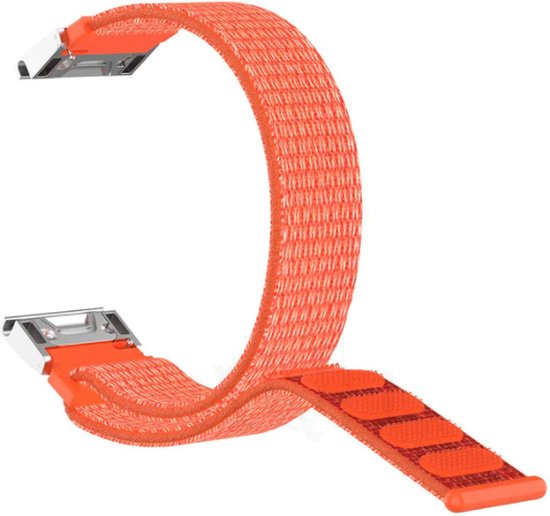 Strapit Garmin Epix Gen 2 nylon band oranje