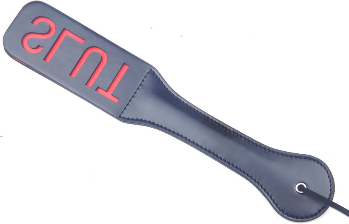 Spanking Paddle Slut - SM attribuut - Hoogwaardig kwaliteit - Voor volwassenen - Zwart - Kunststof - Spannend voor koppels - Sex speeltjes - Sex toys - Makkelijk in gebruik - Erotiek - Bondage - Sexspelletjes voor mannen en vrouwen