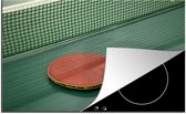 KitchenYeah® Inductie beschermer 76x51.5 cm - Tafeltennis batje en balletje - Kookplaataccessoires - Afdekplaat voor kookplaat - Inductiebeschermer - Inductiemat - Inductieplaat mat