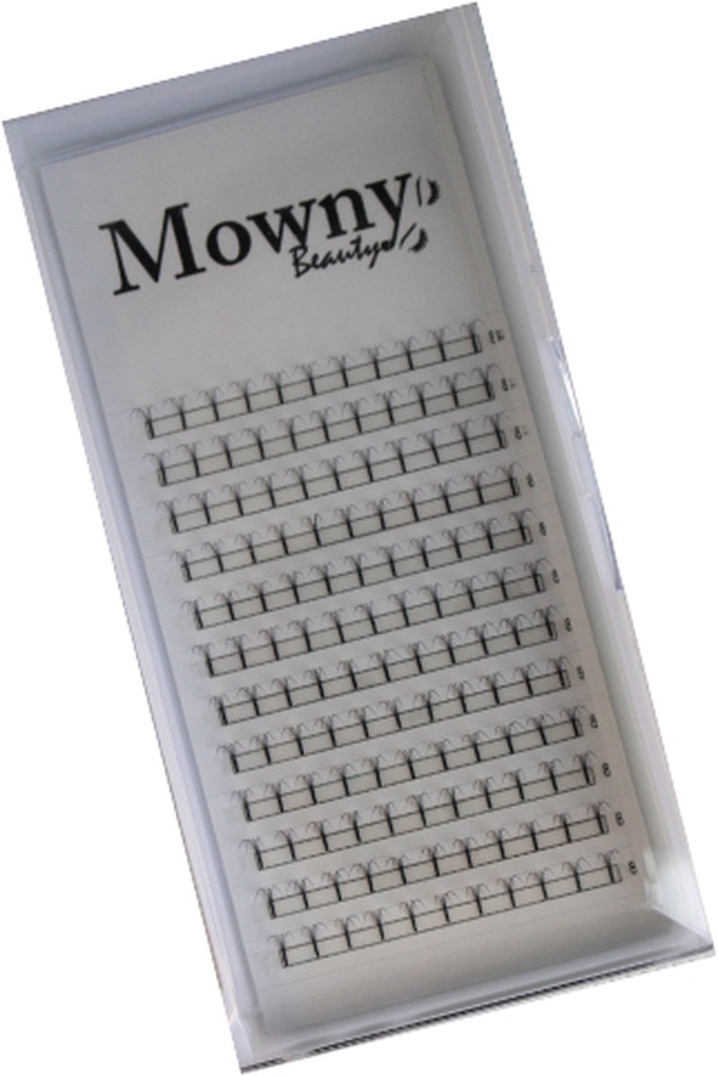 Mowny Beauty - Wimperextensions - 4D Premade Fans - 8mm 0,07mm D-krul - Natuurlijke Wimperextensions - Russisch Volume