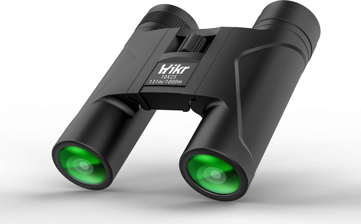Hikr® Verrekijker voor volwassenen - 10X25 BaK-4 Prisma - HD Lens - Verrekijker compact & lichtgewicht verrekijker voor vogelaars en volwassene
